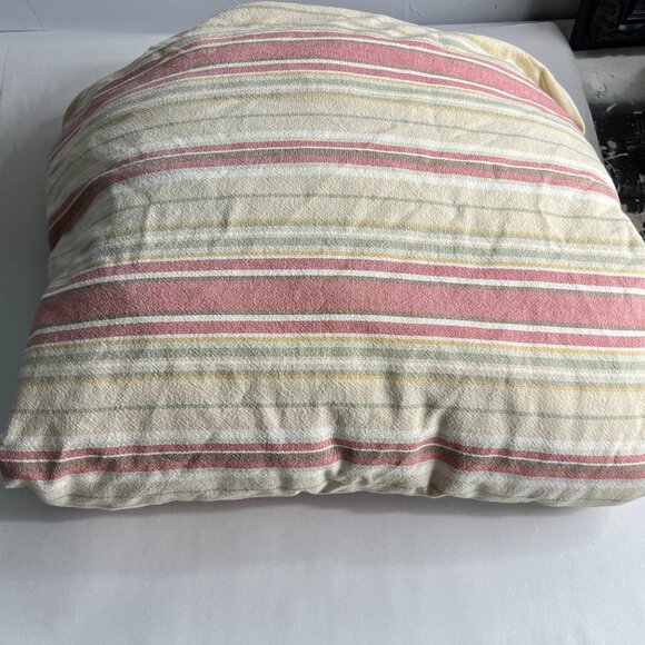Pottery Barn Organic Cotton Rustic Striped Duvet Cover Full/Queen with Buttons - Picture 1 of 7